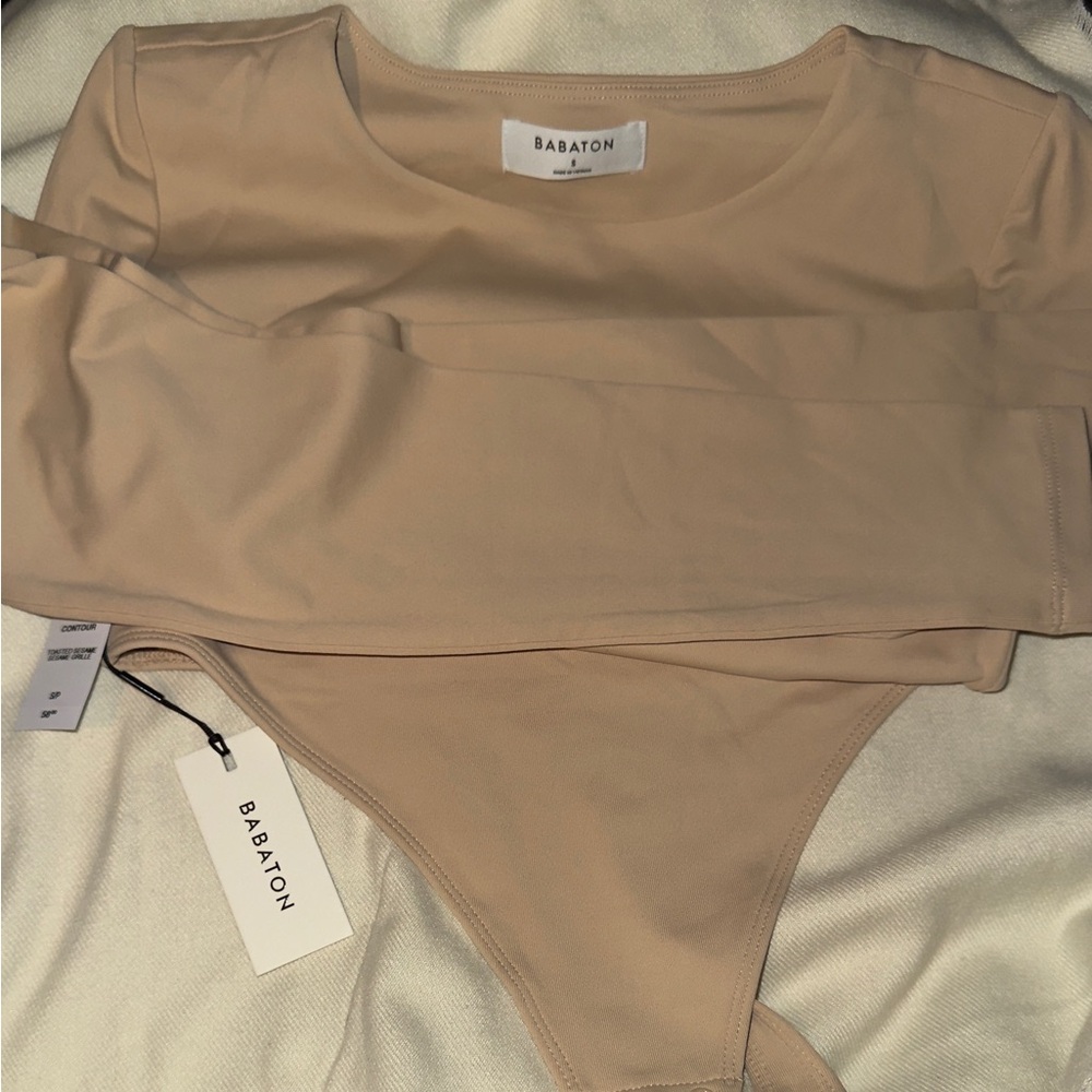 Babaton contour long sleeve body suit